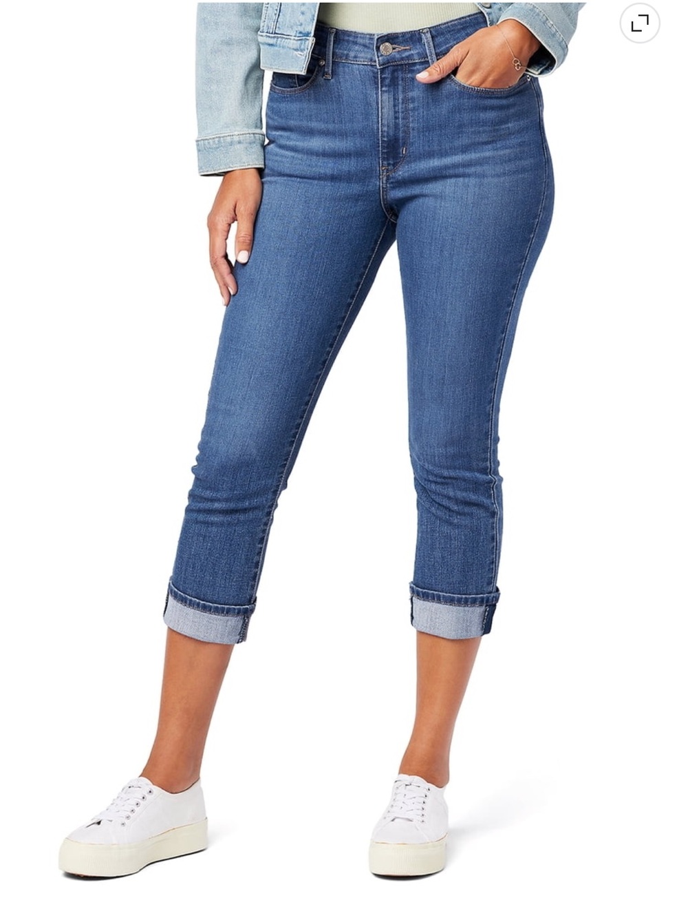 Levi Strauss Signature Mid Rise Capri Women’s Jeans Size 4